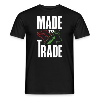 Survive The Dip Trading Day Investor Day - Men's T-Shirt - black - Front - AI Model Male 178 light (178cm)