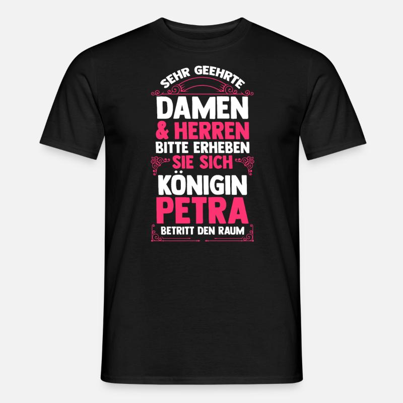Name Petra - Männer T-Shirt - Schwarz