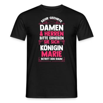 Marie - Männer T-Shirt - Schwarz - Vorne - AI Model Male 178 light (178cm)