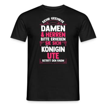 Ute - Männer T-Shirt - Schwarz - Vorne - AI Model Male 178 light (178cm)