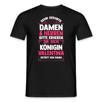 Valentina - Männer T-Shirt - Schwarz - Vorne - AI Model Male 178 light (178cm)