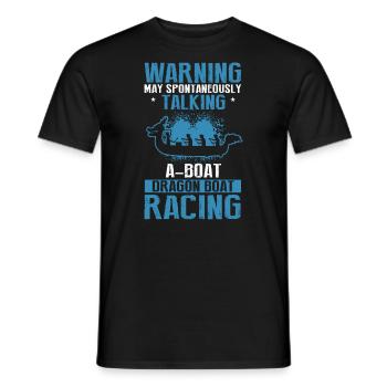 Drachenboot Trainer und Drachenboot - Männer T-Shirt - Schwarz - Vorne - AI Model Male 178 light (178cm)