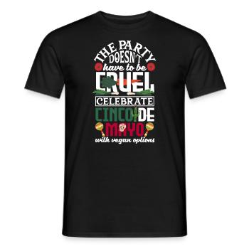 Cinco de Mayo with vegan options - Männer T-Shirt - Schwarz - Vorne - AI Model Male 178 light (178cm)