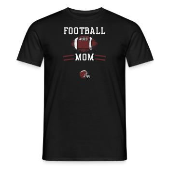 Football Mom - Football - Männer T-Shirt - Schwarz - Vorne - AI Model Male 178 light (178cm)
