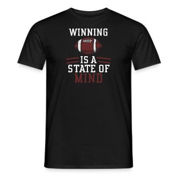 Winning is a state of mind - Männer T-Shirt - Schwarz - Vorne - AI Model Male 178 light (178cm)