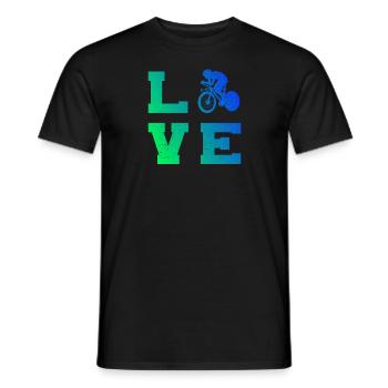 Vélo de route Femmes Vélo de route Hommes Cyclisme sur route - T-shirt homme - noir - Devant - AI Model Male 178 light (178cm)