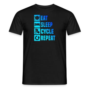 Cycliste sur route Femmes Cyclisme sur route Cyclisme sur route - T-shirt homme - noir - Devant - AI Model Male 178 light (178cm)