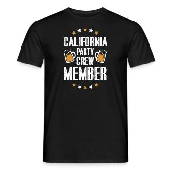 Équipe de fête en Californie - T-shirt homme - noir - Devant - AI Model Male 178 light (178cm)