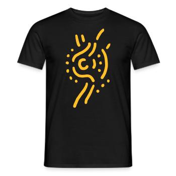 Wikinger Symbol VEKTOR - Männer T-Shirt - Schwarz - Vorne - AI Model Male 178 light (178cm)