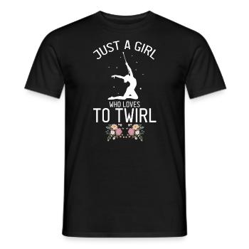 Stocktanz Design für Stabtänzerin - Männer T-Shirt - Schwarz - Vorne - AI Model Male 178 light (178cm)