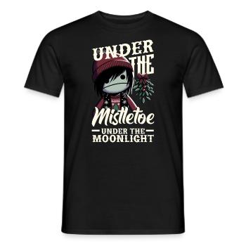 Under the Mistletoe Under the Moonlight Emocore - Men's T-Shirt - black - Front - AI Model Male 178 light (178cm)