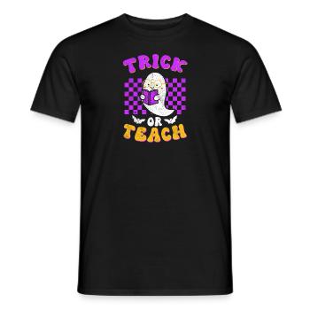 Halloween Lehrer Trick Or Teach - Männer T-Shirt - Schwarz - Vorne - AI Model Male 178 light (178cm)