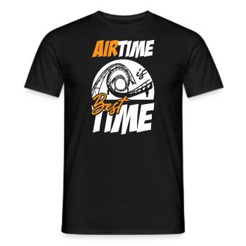 Airtime Is Best Time Roller Coaster - Men's T-Shirt - black - Front - AI Model Male 178 light (178cm)