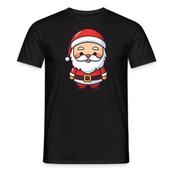 Père Noël Père Noël - T-shirt homme - noir - Devant - AI Model Male 178 light (178cm)