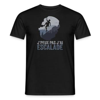 I can't I climbed - Men's T-Shirt - black - Front - AI Model Male 178 light (178cm)