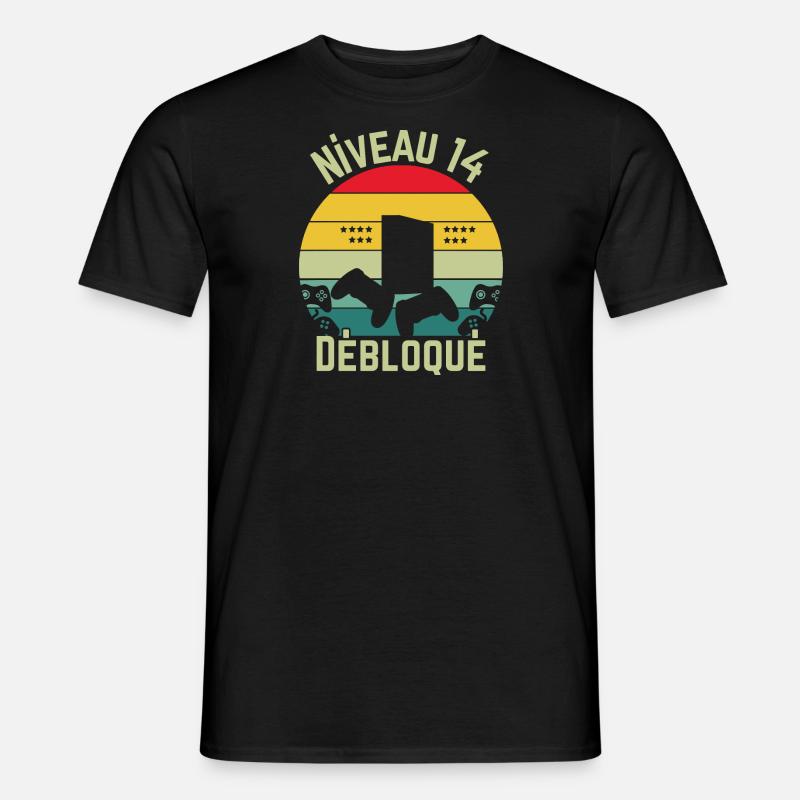 Level 14 Unlocked - Men's T-Shirt - black