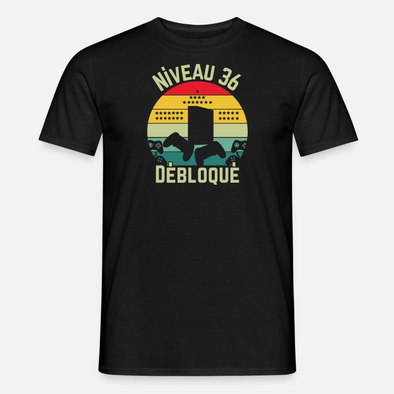 Level 36 freigeschaltet - Männer T-Shirt - Schwarz