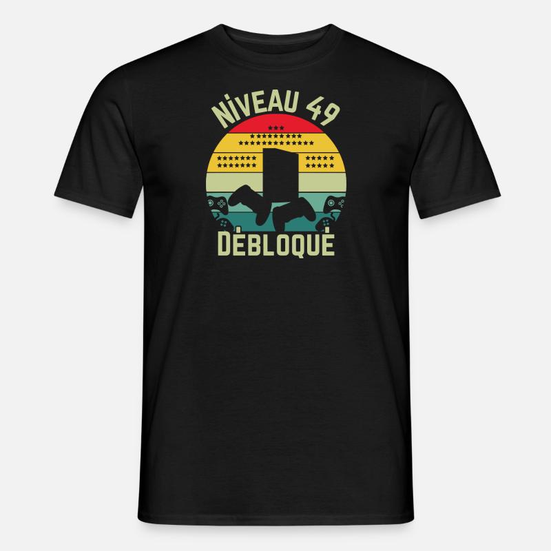 Level 49 freigeschaltet - Männer T-Shirt - Schwarz