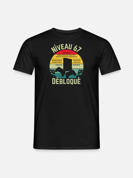 Level 67 Unlocked - Men's T-Shirt - black