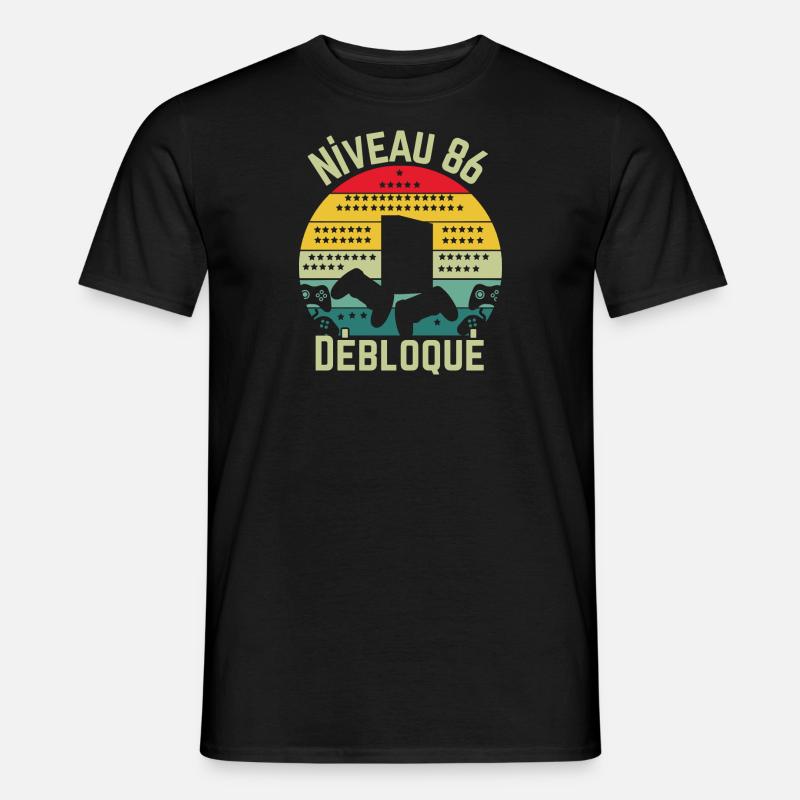 Level 86 freigeschaltet - Männer T-Shirt - Schwarz