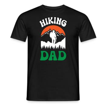 Hiking Dad - Men's T-Shirt - black - Front - AI Model Male 178 light (178cm)