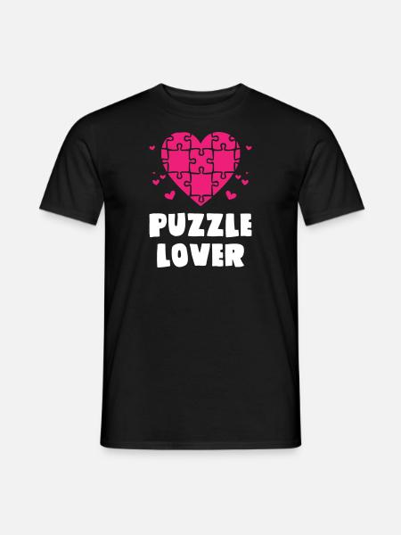 Puzzle Lover - Men's T-Shirt - black