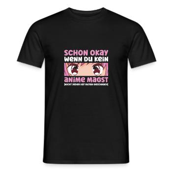 Anime Girl Kawaii Manga Spruch Anime - Männer T-Shirt - Schwarz - Vorne - AI Model Male 178 light (178cm)