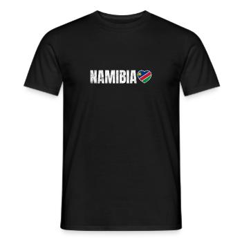 Namibia - Männer T-Shirt - Schwarz - Vorne - AI Model Male 178 light (178cm)