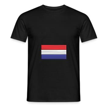 Netherlands flag 3 D Holland - Men's T-Shirt - black - Front - AI Model Male 178 light (178cm)