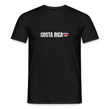 Costa Rica - Men's T-Shirt - black - Front - AI Model Male 178 light (178cm)