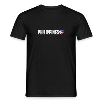 Philippines - T-shirt homme - noir - Devant - AI Model Male 178 light (178cm)