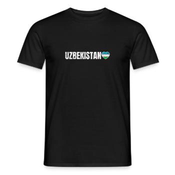 Ouzbékistan - T-shirt homme - noir - Devant - AI Model Male 178 light (178cm)