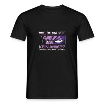 Manga Wie Du Magst Kein Anime Otaku - Männer T-Shirt - Schwarz - Vorne - AI Model Male 178 light (178cm)