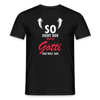 Götti Geschenk Taufgötte Firmggötti Shirt Götti - Männer T-Shirt - Schwarz - Vorne - AI Model Male 178 light (178cm)