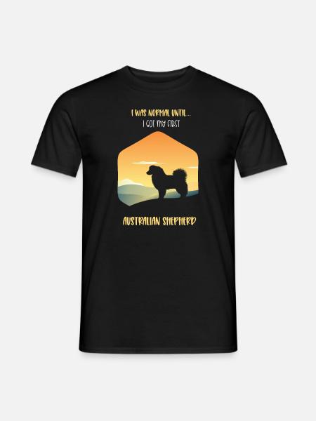 Australian Shepherd Geschenk - Männer T-Shirt - Schwarz