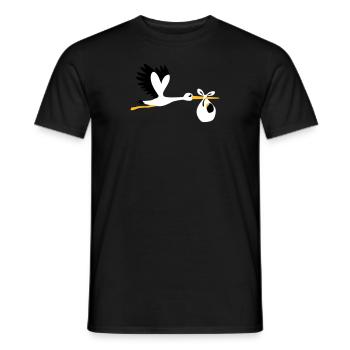 Cigogne - T-shirt homme - noir - Devant - AI Model Male 178 light (178cm)