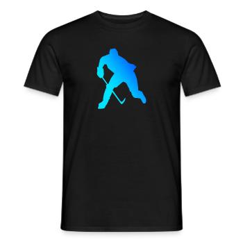 Le hockey sur glace féminin joue les joueuses de hockey sur glace - T-shirt homme - noir - Devant - AI Model Male 178 light (178cm)