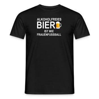 Alkoholfreies Bier Frauenfussball - Männer T-Shirt - Schwarz - Vorne - AI Model Male 178 light (178cm)