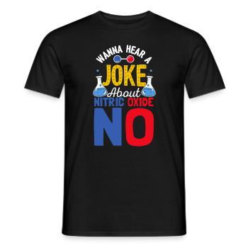 Vous voulez entendre une blague NON Scientifique drôle Science - T-shirt homme - noir - Devant - AI Model Male 178 light (178cm)