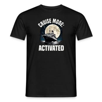 Cruise Mode Activated Cruise Ship Vacation Group - Männer T-Shirt - Schwarz - Vorne - AI Model Male 178 light (178cm)