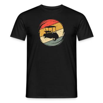 Golf Cart Golfing Golfers Golfers vintage - Men's T-Shirt - black - Front - AI Model Male 178 light (178cm)