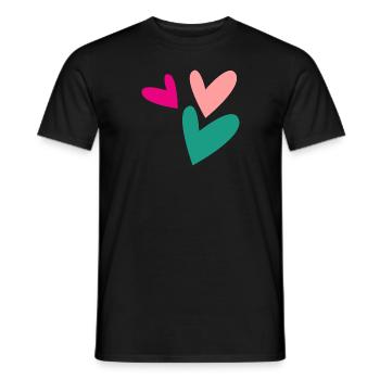 PAAR. GERADE VERHEIRATET. Junggesellinnenabschied. HEILIGER VALENTINSTAG. MARIES - Männer T-Shirt - Schwarz - Vorne - AI Model Male 178 light (178cm)