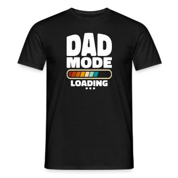 Lustiger Dad-Modus Loading Zitat Bester Vater aller Zeiten - Männer T-Shirt - Schwarz - Vorne - AI Model Male 178 light (178cm)