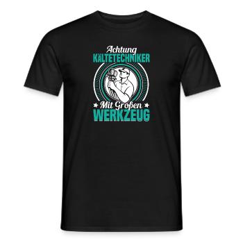 Outil de fabricant de système de réfrigération pour les techniciens en réfrigération - T-shirt homme - noir - Devant - AI Model Male 178 light (178cm)