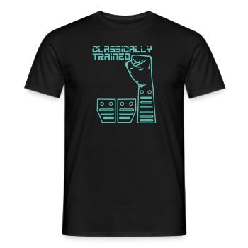 Manuelle Gangschaltung Knüppelschaltung - Männer T-Shirt - Schwarz - Vorne - AI Model Male 178 light (178cm)