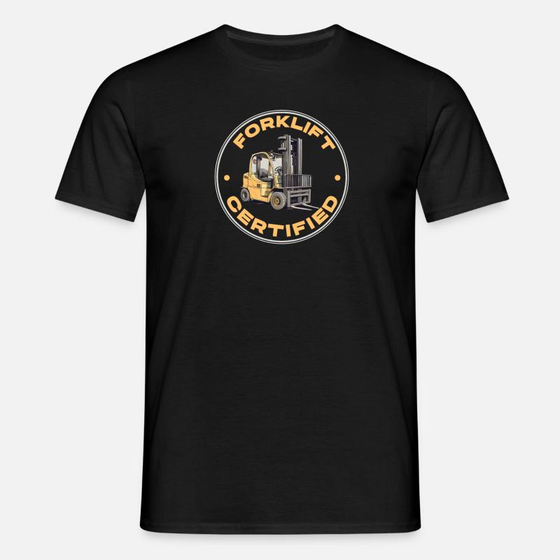 Certified forklift driver competence - Men's T-Shirt - black
