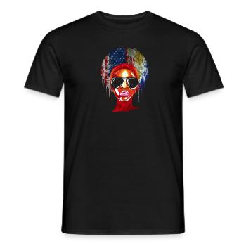 Amitié philippino-américaine - T-shirt homme - noir - Devant - AI Model Male 178 light (178cm)