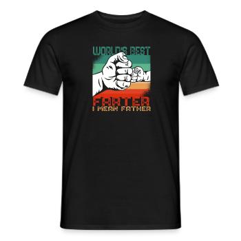 Weltbester Furz Ich meine Vater lustiger Vater - Männer T-Shirt - Schwarz - Vorne - AI Model Male 178 light (178cm)