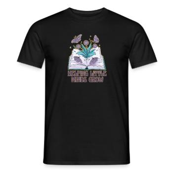 Wildflowers Teacher School Aide pour le - T-shirt homme - noir - Devant - AI Model Male 178 light (178cm)