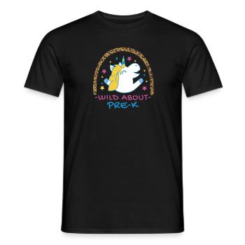 Wild About Pre-K Lehrer Schule Pre-K Tier Drucken - Männer T-Shirt - Schwarz - Vorne - AI Model Male 178 light (178cm)